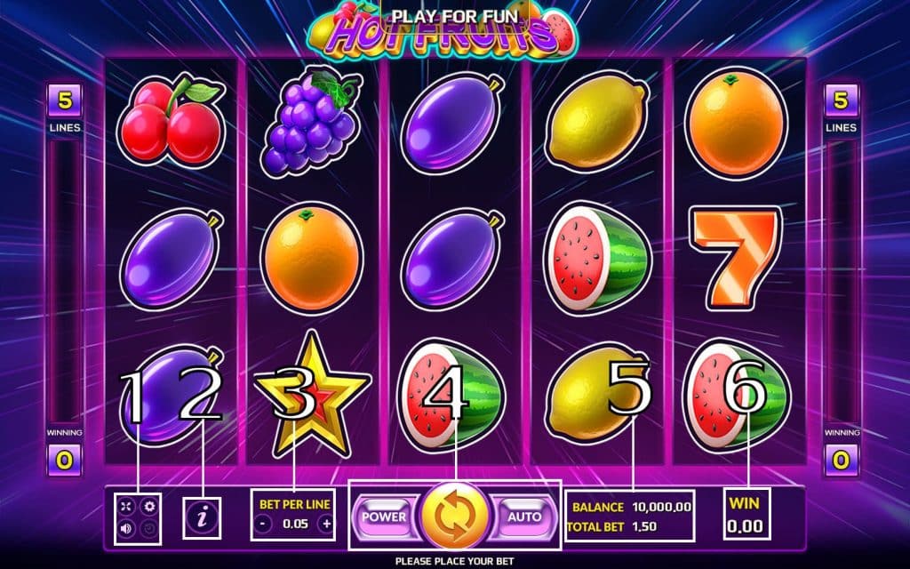 HOT FRUITS-วิธีเล่น