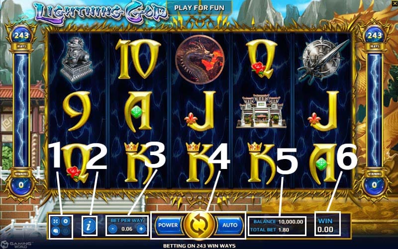 Lightning God วิธีเล่น