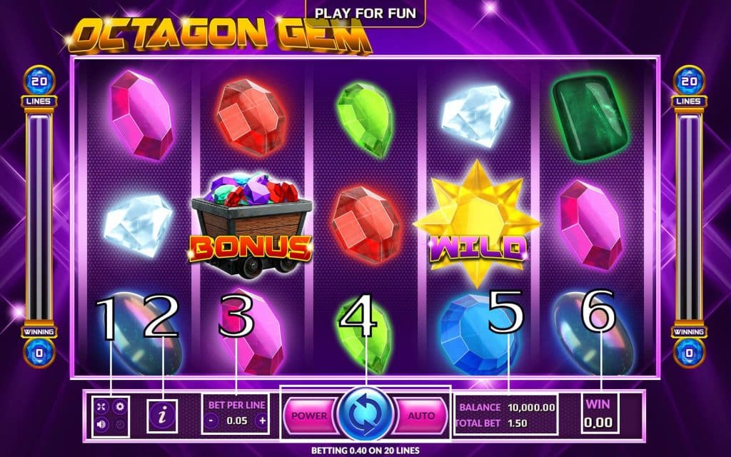 OCTAGON GEM-วิธีเล่น