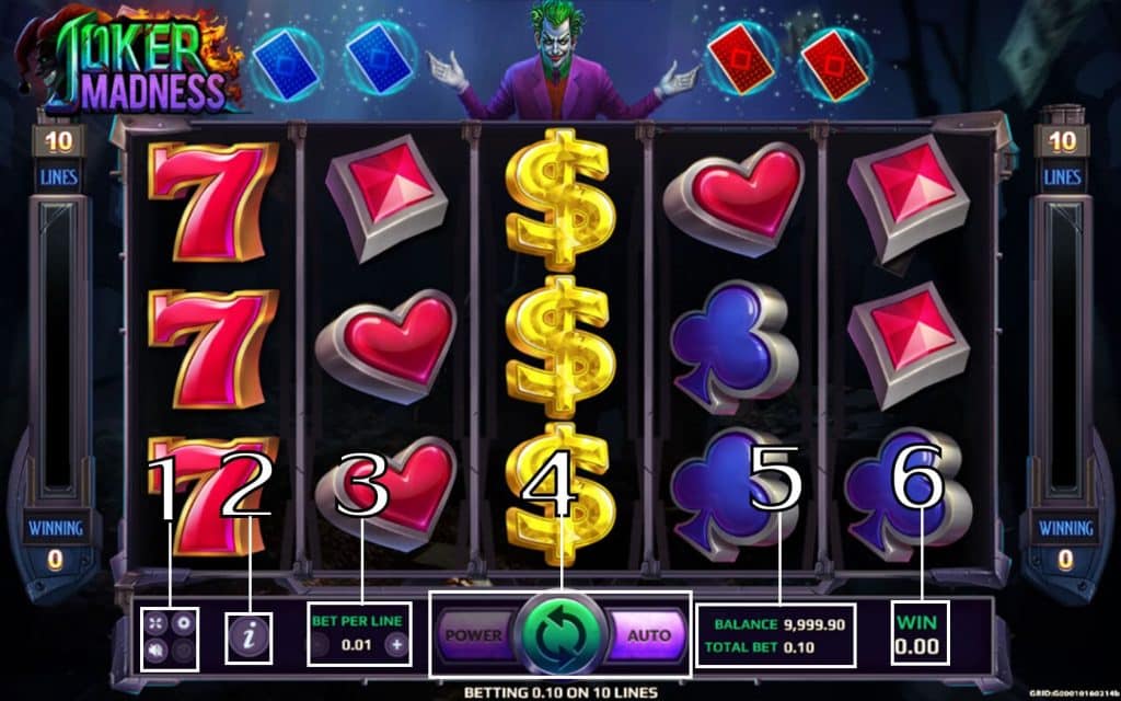 JOKER MADNESS-วิธีเล่น